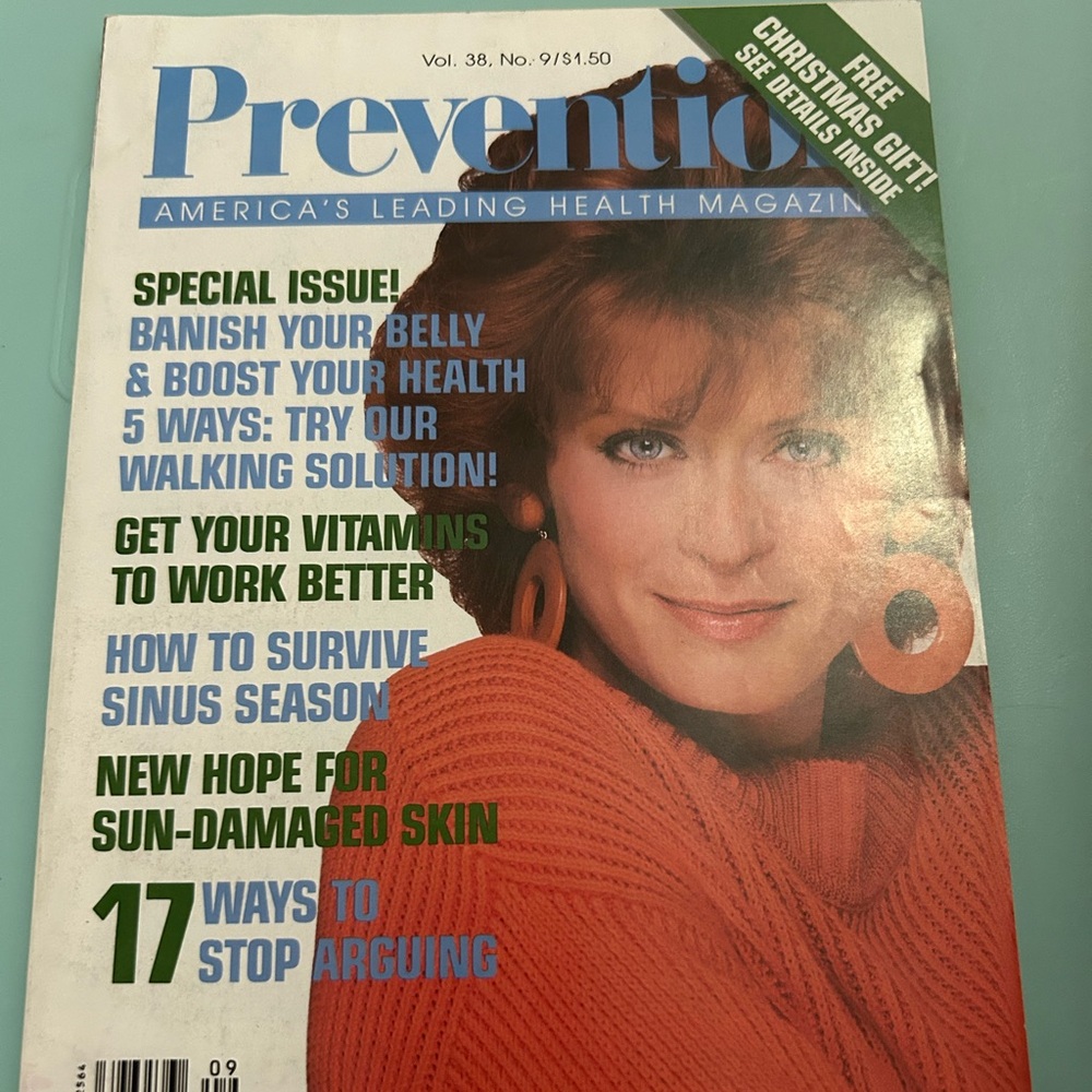 Women’s Vintage Prevention Magazine. September 1986